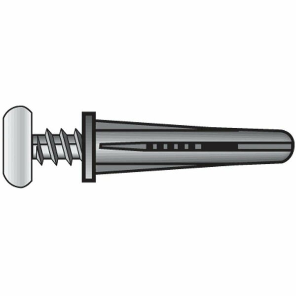 Aceds No. 10-12 Plastic Anchor with Screw, 125PK 5333836